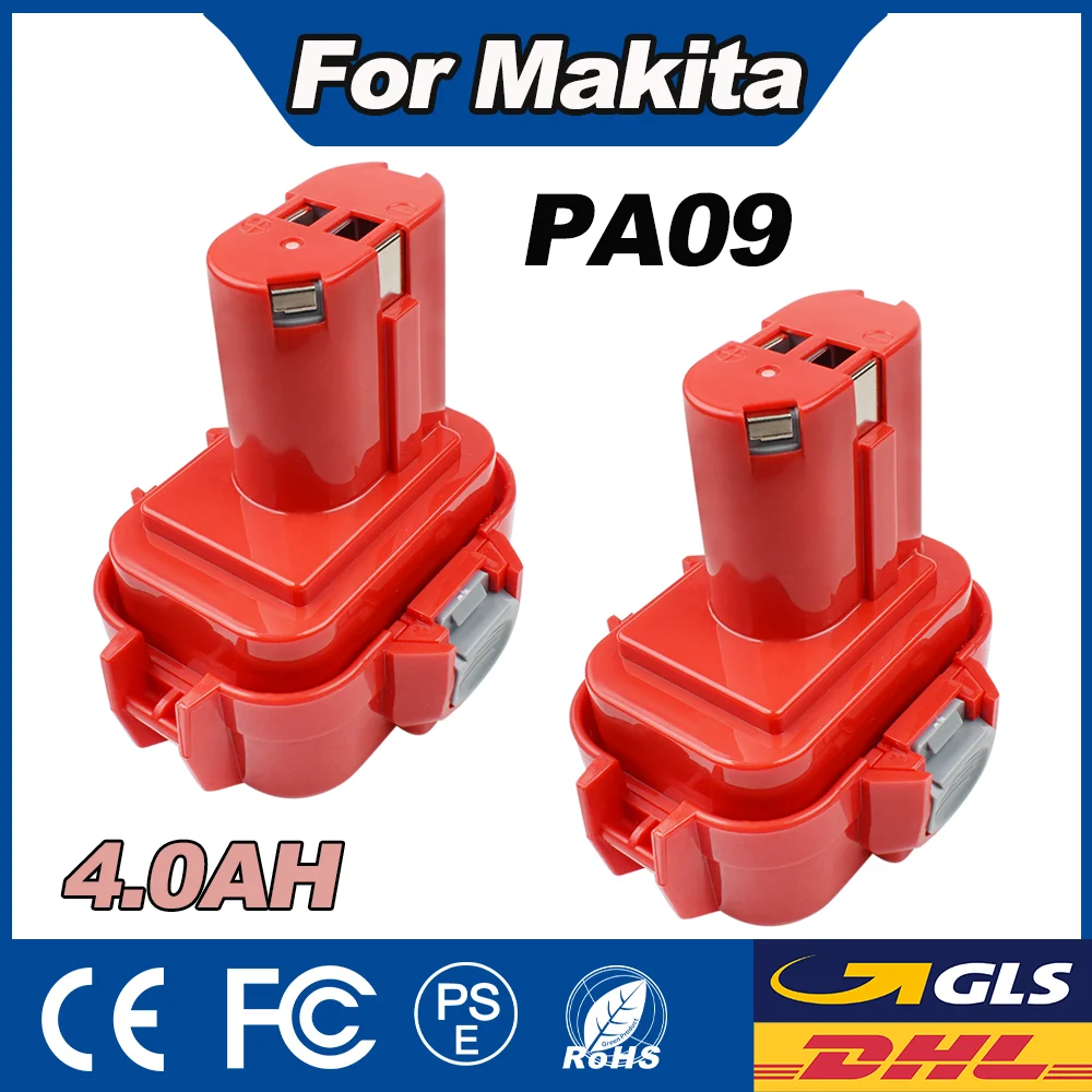 Image of 9,6 V 4000 mAh Akku für Makita PA09 Ni-Mh Akku für Makita 9120 9122 9134 9135 192596-6 193099-3 193156-7 Elektrowerkzeug-Akku