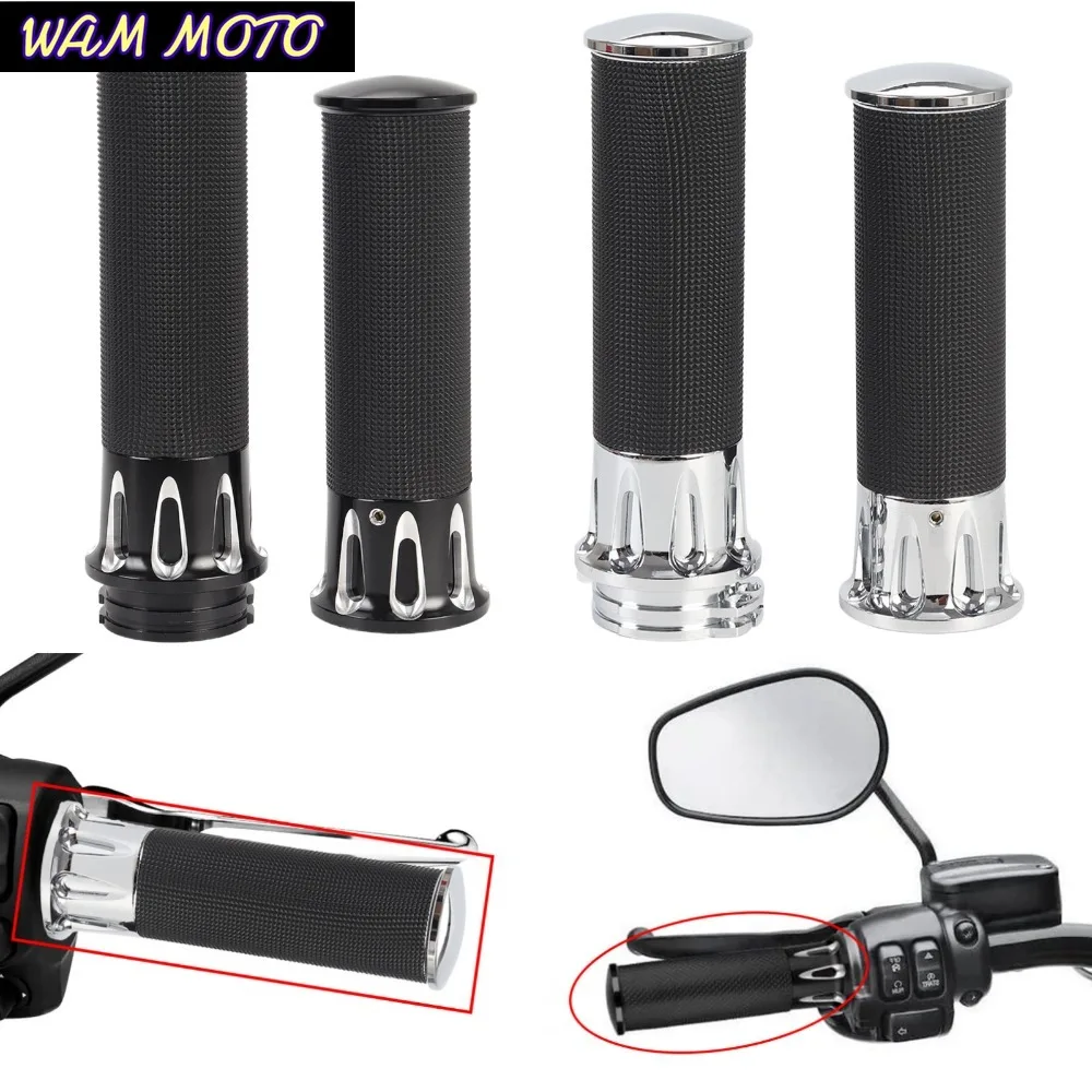 Motorcycle 1"/ 25mm Handlebar Hand Grips For Harley Touring Electra Street Glide Sportster XL 48 Softail Dyna VRSC