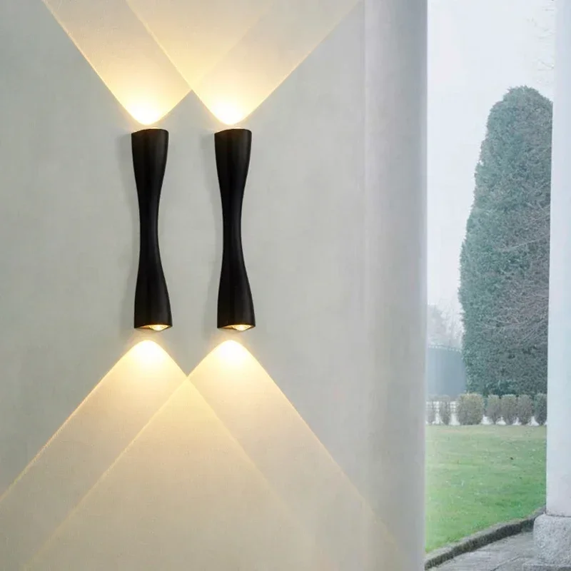 Lámpara de pared de diseño creativo, luces de pared luminiscentes minimalistas de cintura pequeña, iluminación de fondo para pasillo y escalera