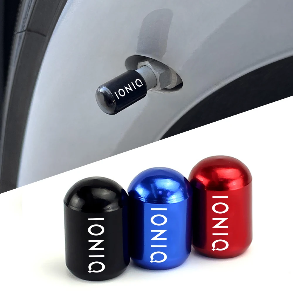 For Hyundai IONIQ 5 6 7 Auto Accessories Car Tire Valve Stem Caps Replaceable Aluminium Alloy Auto Wheel Valve Dust Cover