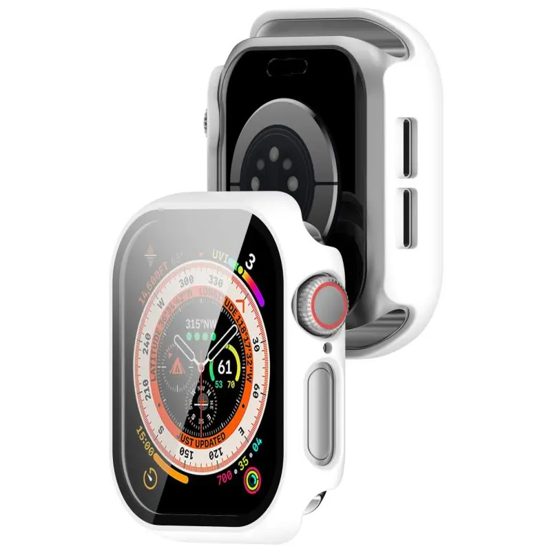 PC+Tempered Glass Case for Apple Watch 10 Series All-around Bumper Anti-scratch Protective Cover iWatch Series 10 42mm 46mm