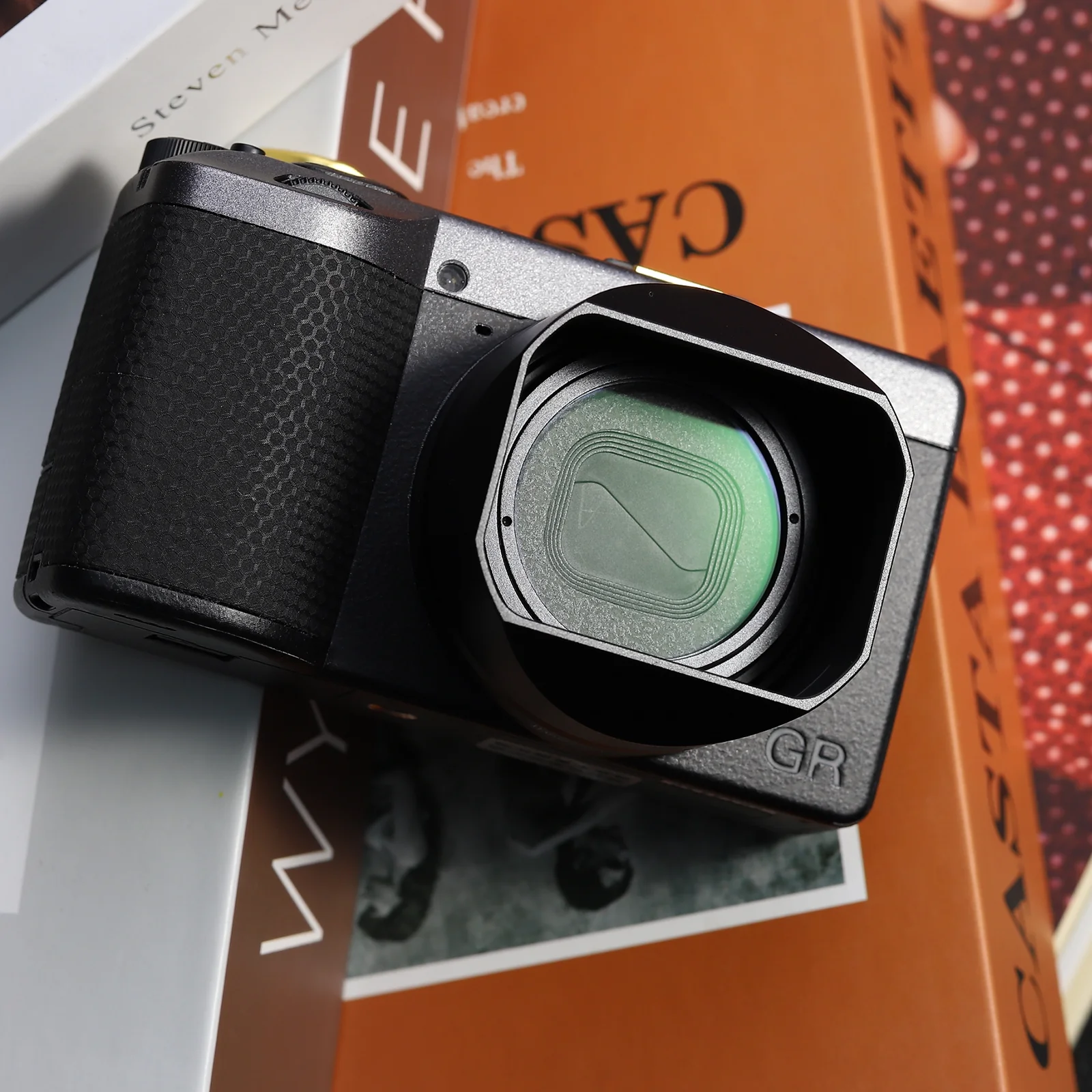أغطية عدسات مربعة معدنية من Haoge لملحقات كاميرا RICOH GRIV GR4 LH-GR4 #5