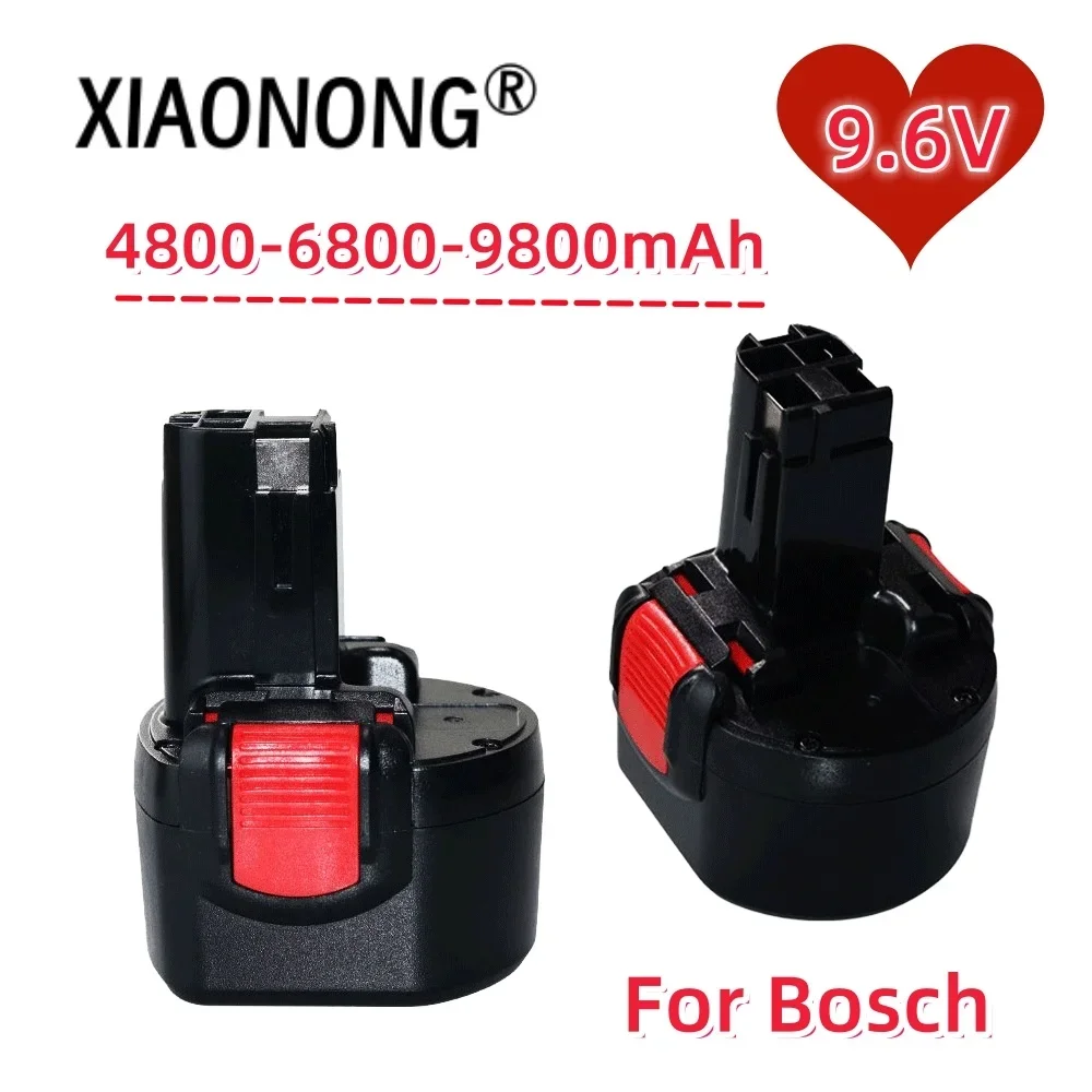 BAT048 9.6V 4800/6800/9800mAh Ni-CD Rechargeable Battery Power Tools Battery for Bosch PSR 960 BH984 BAT048 BAT119