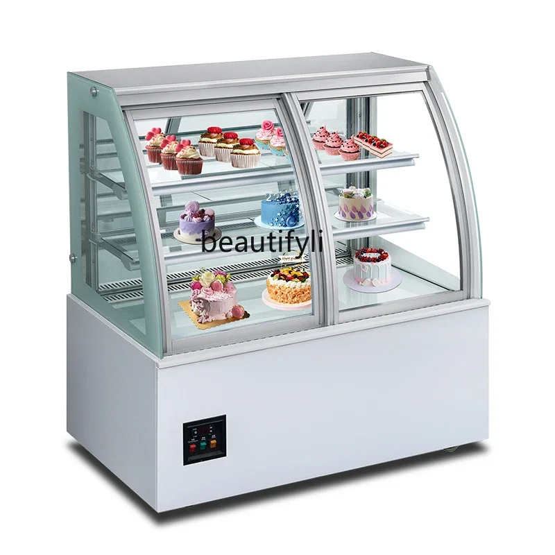 Air-cooled European cake freezer display cabinet Commercial refrigerator Fruit mousse dessert freezer