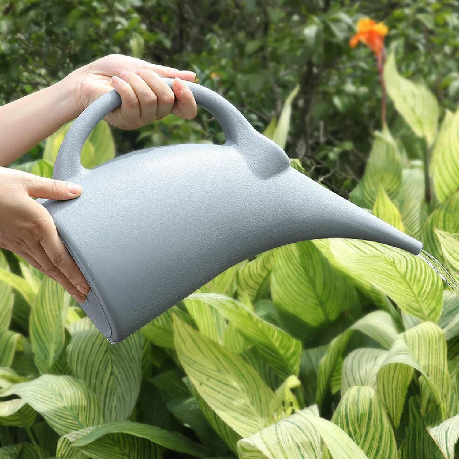 Regadera de boca larga para plantas, herramienta de jardinería esencial para interior y exterior, 1L, 2L, 3L