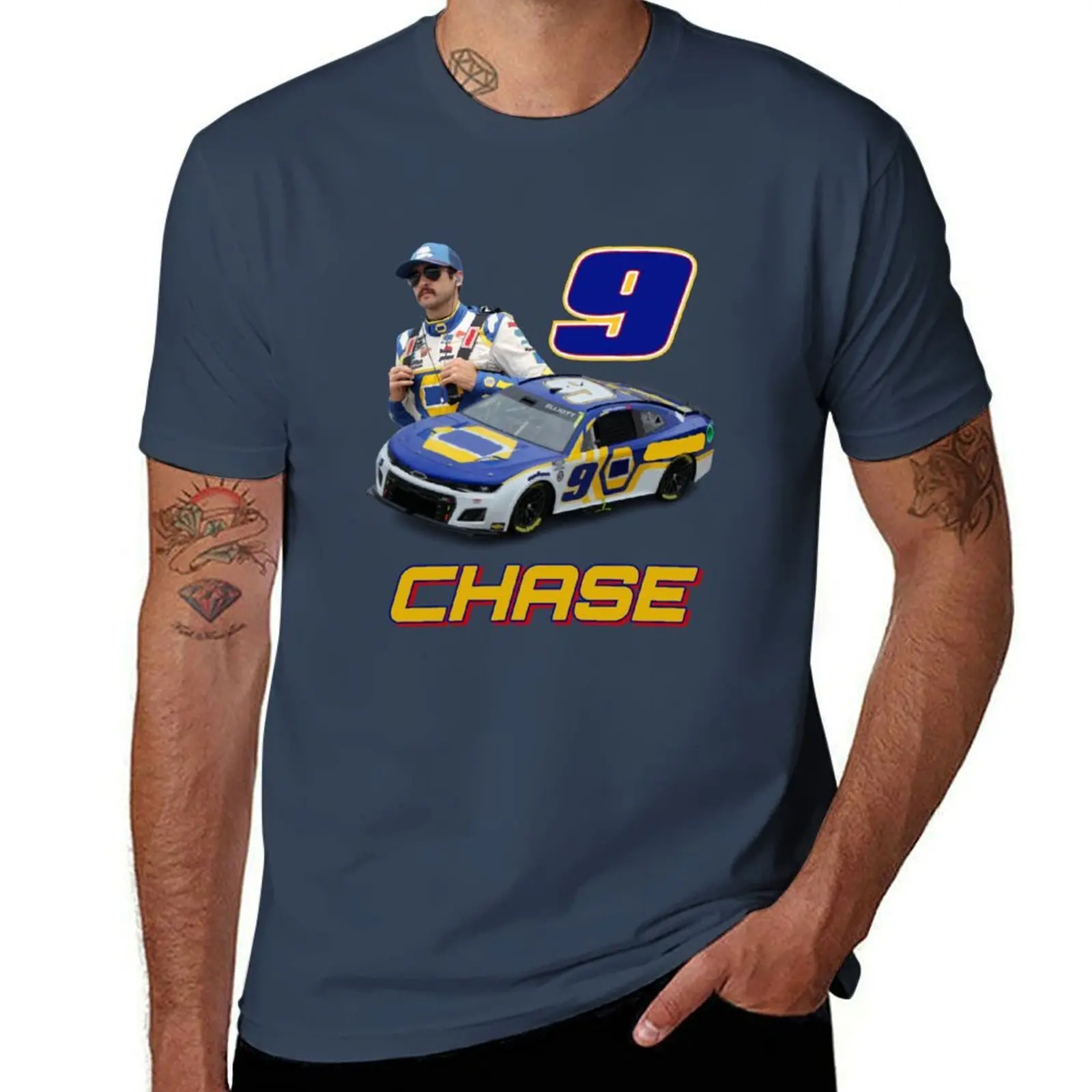 

Design 9 Elliott No. Chase T-Shirt Casual Breathable Short Sleeve Top