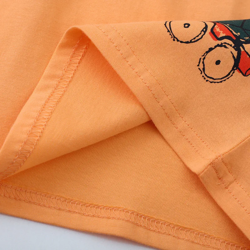 Jumping Meters 2-7T  New Arrival Summer Boys Girls Tees Cartoon Print Kids Tops Cotton Fashion Baby Clothes