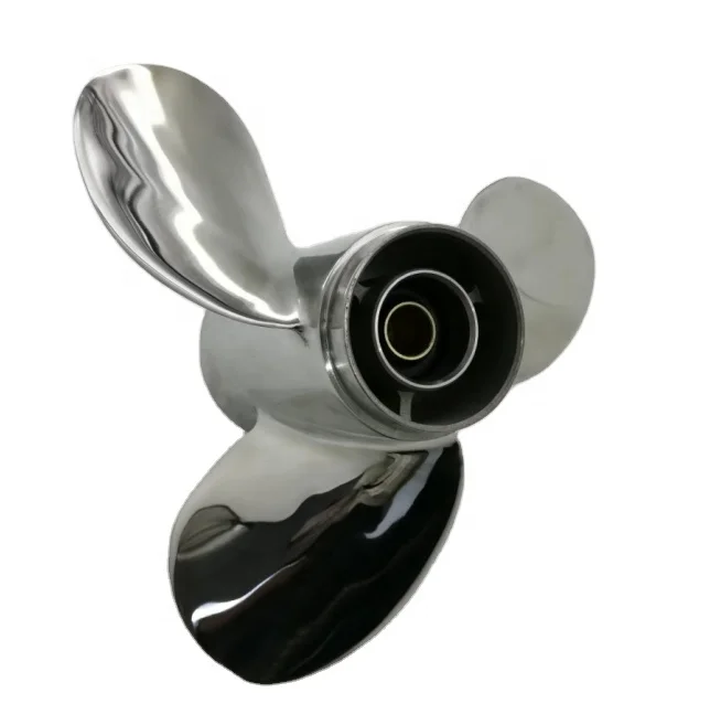 9.9-15HP 9 1/4X11-J 3 Blades Boat STAINLESS STEEL Marine OUTBOARD PROPELLER Matched for YAMAHA Engine 63V-45943-10-EL