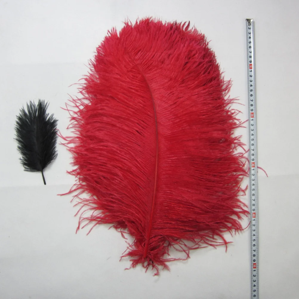 

5Pcs Ostrich Natural 30-35cm Processed for Crafts Costumes Wedding Party Decorations Ostrich