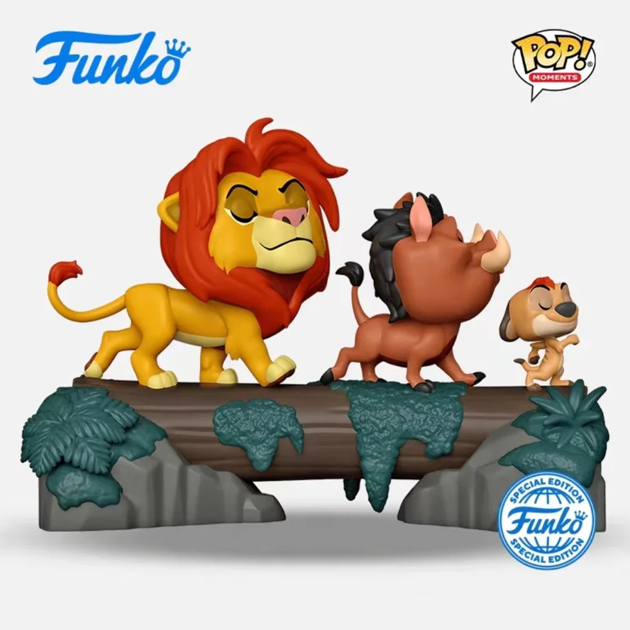Disney Funko Pop animación y dibujos animados Hakuna Matata (edición limitada) figuras periféricas Simba juguetes para niños regalo coleccionable