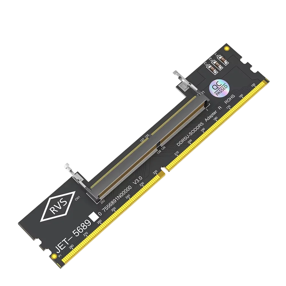 Laptop DDR5 RAM zu SO DDR5 U-DIMM Desktop-Adapterkarte Speichertester SO DDR5 zu DDR5 U-DIMM Konverter 6-Schicht-PCB-Design