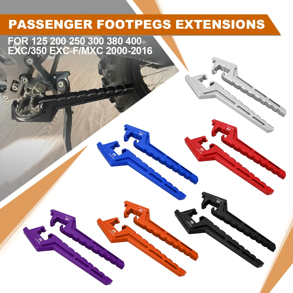 

Motorcycle Accessories Passenger Footpegs Extensions For Honda CRF150R CRF150F CRF250X CRF230F MR250 XR75/XR80/CRF80/CR 80R