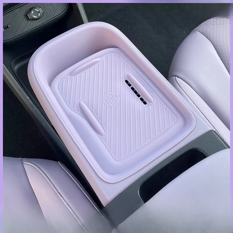 For Nano 01 Central Control Gear All-inclusive Silicone Pad Wireless Charging in The Car Scratch-proof Protective Decoration