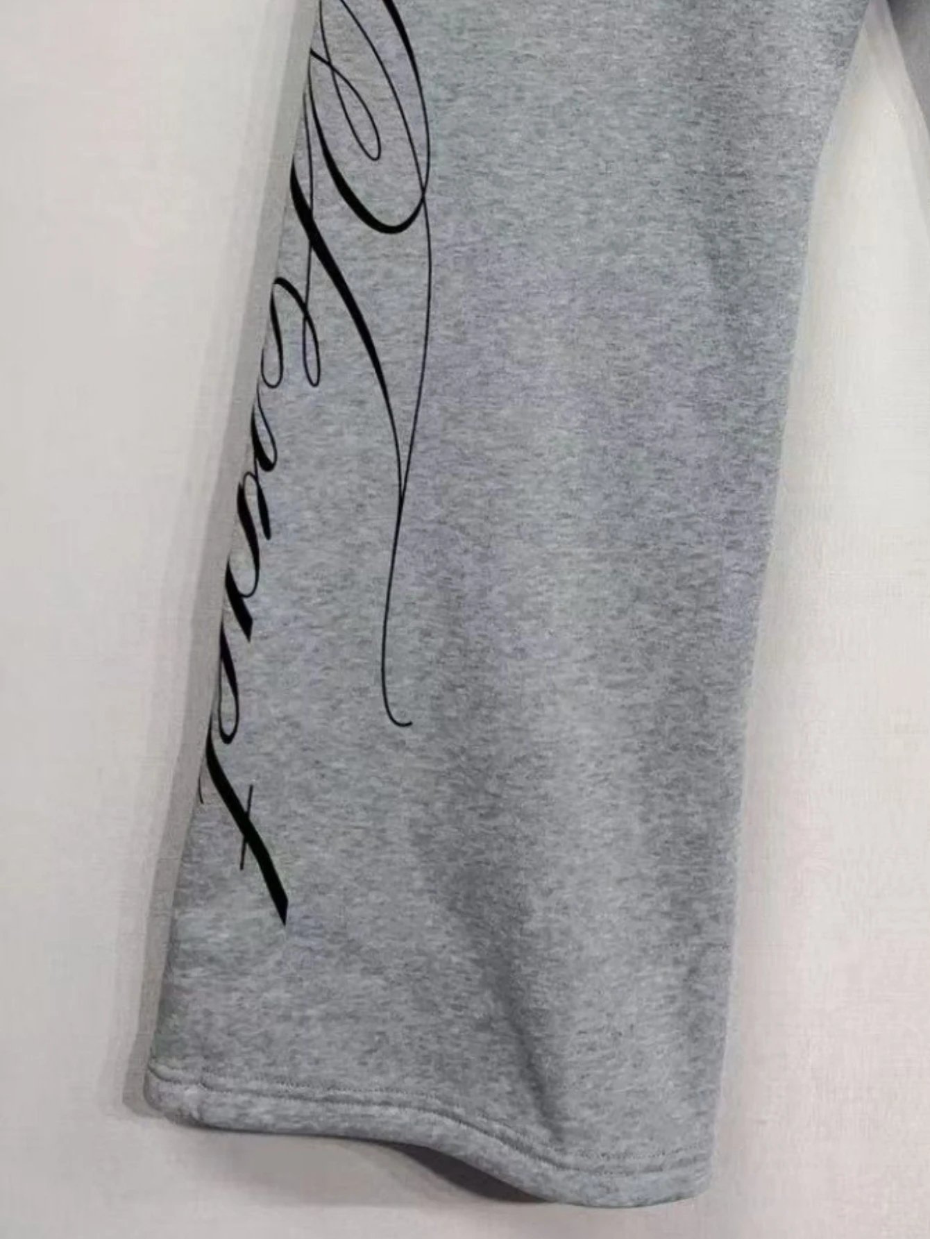 Y2K Damen Koreanische Streetwear Weite Jogginghose Baggy Oversized Grafik-Hose Harajuku Grunge Jogger Hosen 2000er Jahre Kleidung – Detail 6