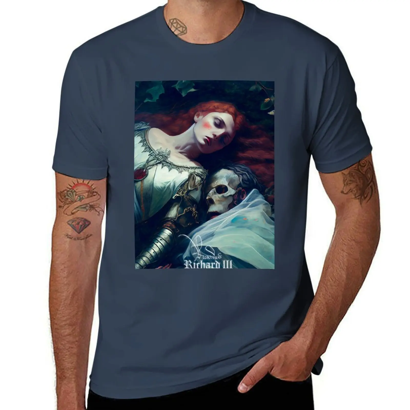 

Richard iii Shakespeare - The death of Richard iii T-Shirt man t shirts for men casual t shirts cotton 100% T-Shirt