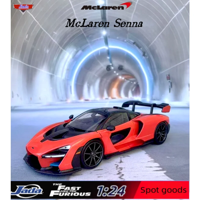 JADA 1:24 Fast & Furious edición rara McLaren Senna coche deportivo original modelo de aleación modificado péndulo