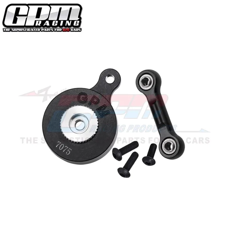 GPM Aluminium 7075 23T/25T Servo Horn Servo Saver z łącznikiem Fix dla ARRMA-1/8 MOJAVE 4X4 4S BLX Desert Truck RTR-ARA4404T1/T2