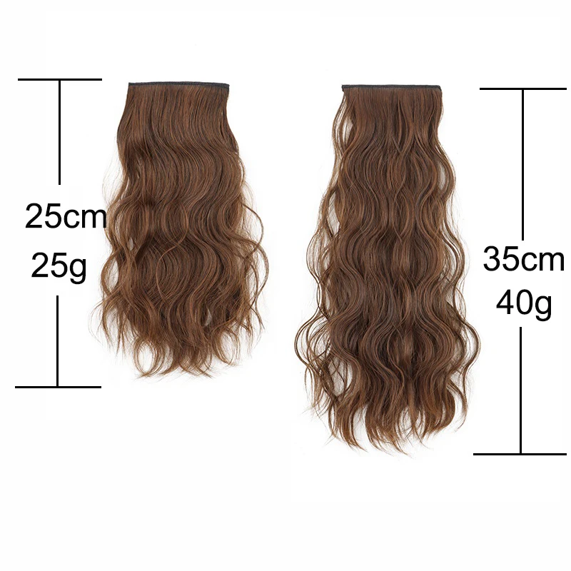 Synthetic 25/35cm 1Pcs Short Curly Pad Hair Piece Top Two Side Invisible Fluffy Hair Extension for Women