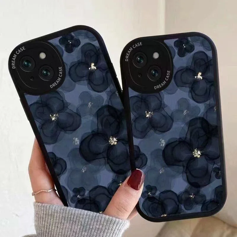 For Samsung A53 5G Case A54 A33 A13 A52S A32 A22 A31 A04 Leopard Flower Cases Galaxy S21 S23 Ultra FE S22Plus Lambskin TPU Cover