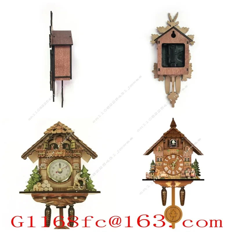Cuckoo Wall Clock, Traditional  Sound Alarm Clock, Decorative Hanging Clock for Home