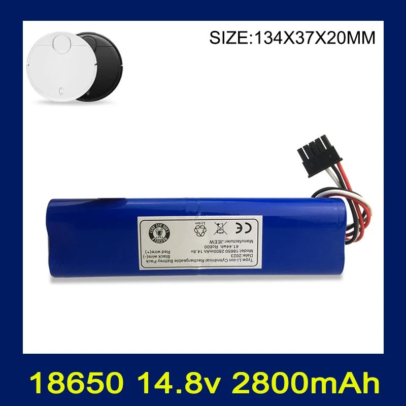 

14.8V 2800mAh Battery Pack 4S1P for Xiaomi Mijia Robotic Vacuum Cleaner Spare Parts Accessories Replacement Batteries