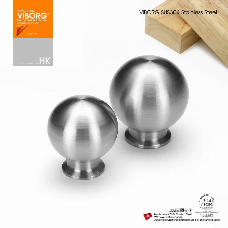 

(5 Piece)VIBORG Deluxe Solid 304 Stainless Steel Kitchen Cabinet Cupboard Door Pulls Knob Drawer drawer handles and knobs Pulls