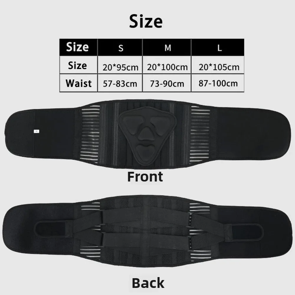 Double Pull Back Lumbar Support Belt Waist Men Women Spine Decompression Waist Trainer Brace Back Men Women Lumbar Pad