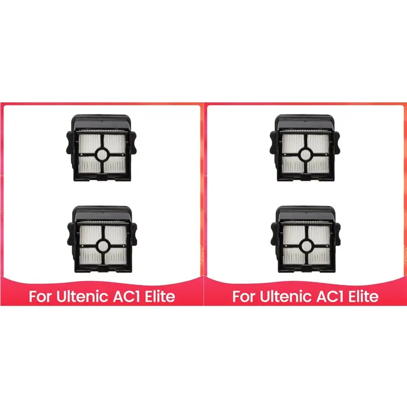 

24-Hour Delivery 4PCS For Ultenic AC1 Elite Vacuum Cleaner HEPA Filter Replacement Parts Household Cleaning Accessories