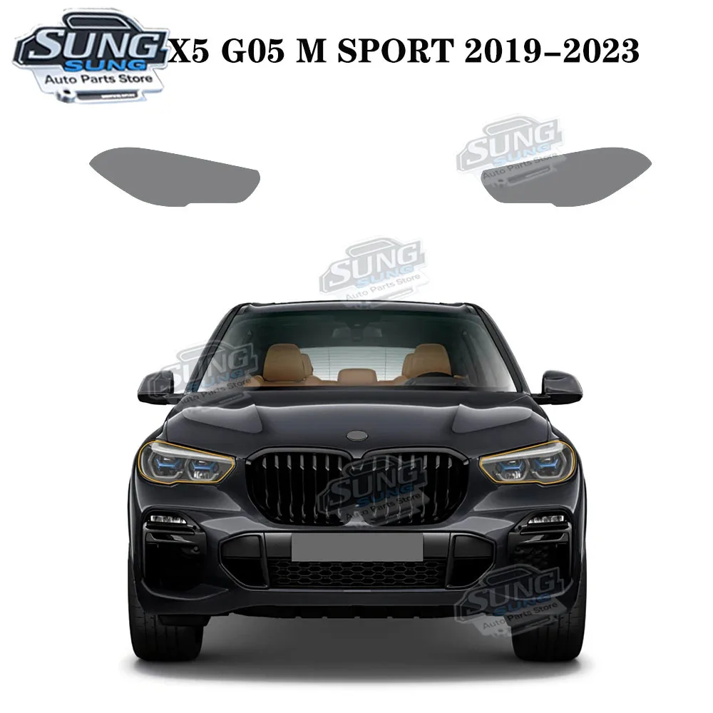 

For BMW X5 G05 M SPORT 2019-2023 TPU Protection Film Car Sticker Healing Invisible Transparent Black Rear View Mirror Headlight