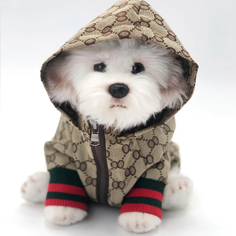 الخريف الشتاء سترة الحيوانات الأليفة هريرة الملابس جرو معطف البلدغ فصيل كورجي شيبا الكلب سترة واقية الموضة مصمم الملابس الفاخرة الكلب