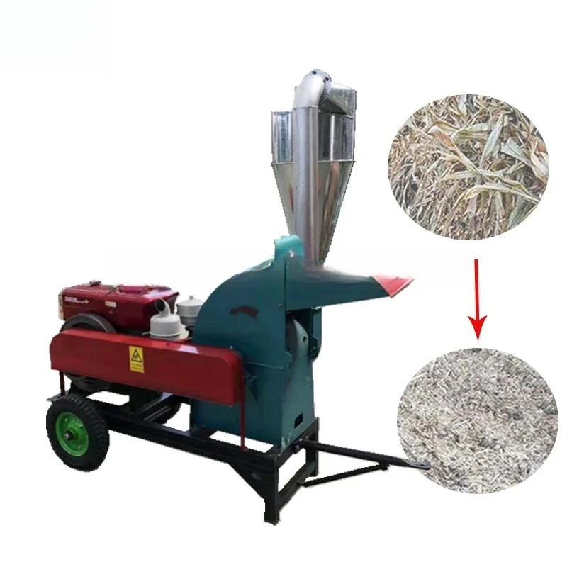 

Small farm large size feed corn crusher crushing machine goat cattle poultry fish feed grain grinder and mixer