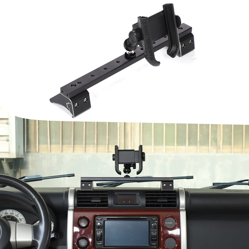 Suporte de celular para console central, suporte giratório para painel, suporte de celular para carro, para Toyota FJ Cruiser GSJ10 GSJ15 2007-2021
