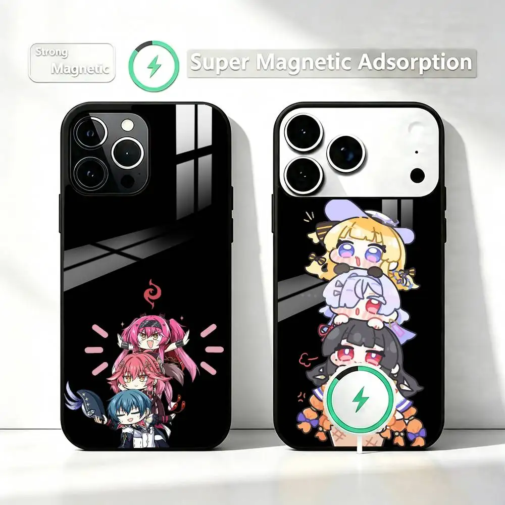 Wuthering Waves cartoon  Phone Case For iPhone17,16,15,14,13,12,11 Plus,Pro Compatible with magnetic wireless charging