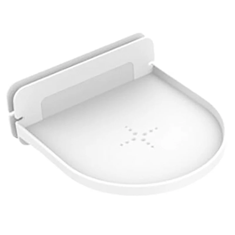 Suporte universal na parede ABS, rack de armazenamento, cabo embutido, adequado para o Google Home Mini, Google Wifi, branco