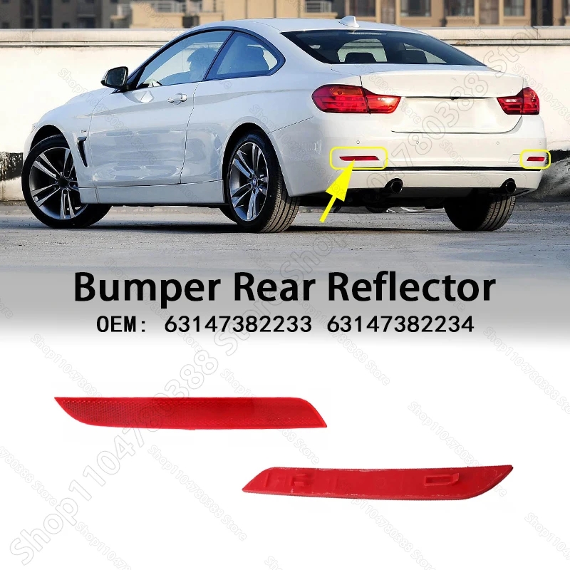 

Bumper Rear Reflector Tail Light Strips For 2012-2017 BMW 320i 328i 335i 428i 430i 435i 440i 328d 63147382233 63147382234