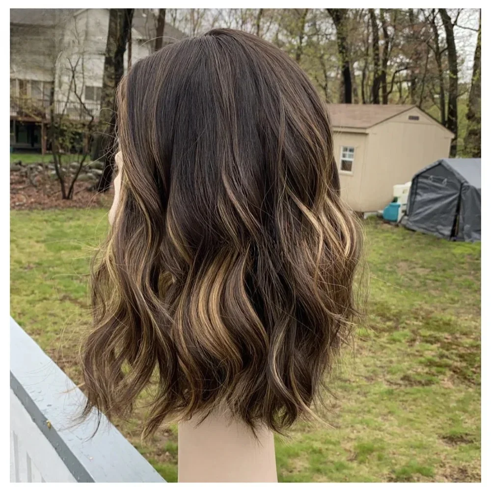 

Highlight Blond 5x5 Silk Base Human Hair Extensions Body Wave Glueless Soft HD Lace European Hair Preplucked with Baby Hair