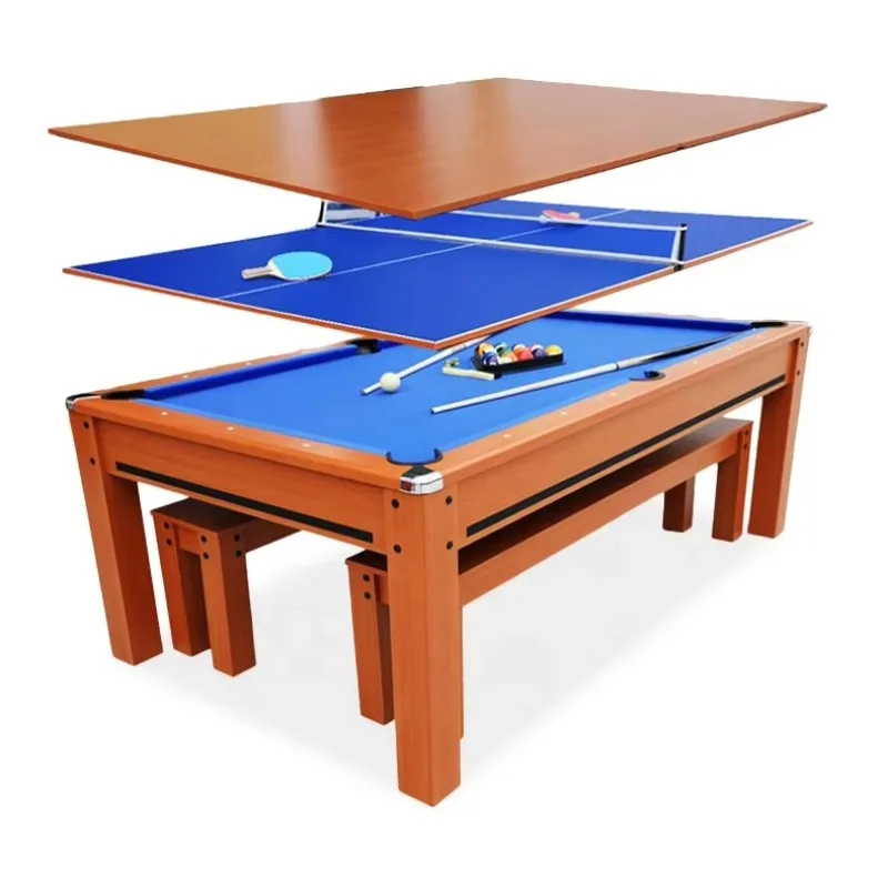 Standard indoor billiard table adult household American black eight billiard table multifunctional two-in-one