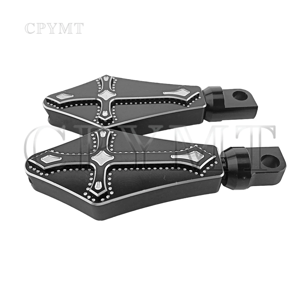 Cruz pé pegs motocicleta apoio para os pés shifter shift pegs cnc kits para harley touring road king glide sportster vrsc softail dyna