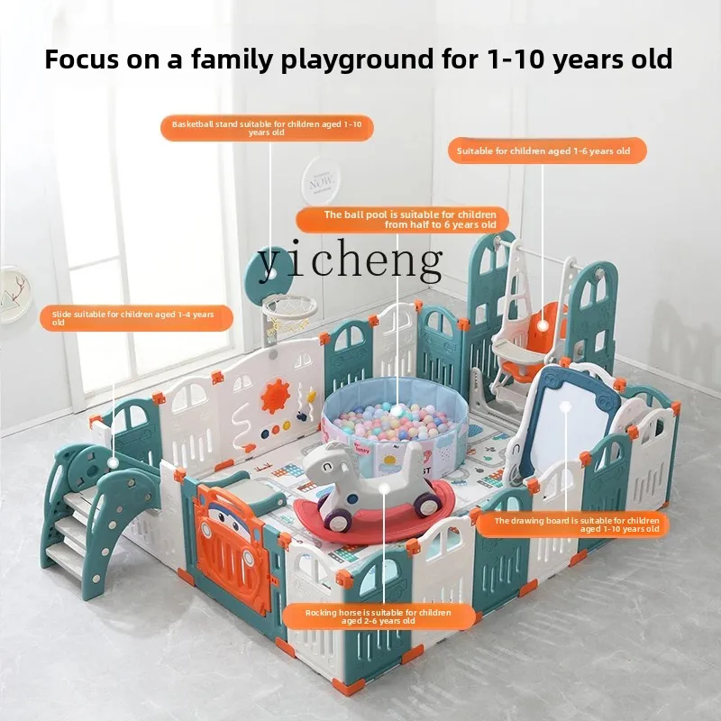 

Zz children's folding game fence baby indoor household baby safe crawling toddler protective fence