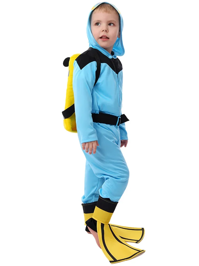 New Kids Diving Costumes Children's Professional Dress Up Set Role Play Outfit Stage Performance Cosplay Halloween Costumes