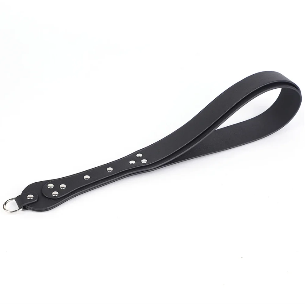40,5 PU cuero Flog Spank Paddle caballo látigo para entrenamiento de caballos cultivo equestre montar
