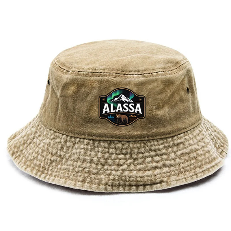 1 szt. Vintage Minimalistyczny Kapelusz typu Bucket z Nadrukiem, Styl Vintage, Lekki i Wszechstronny Kapelusz typu Bucket/Kapelusz Wędkarski/Kapelusz Tata