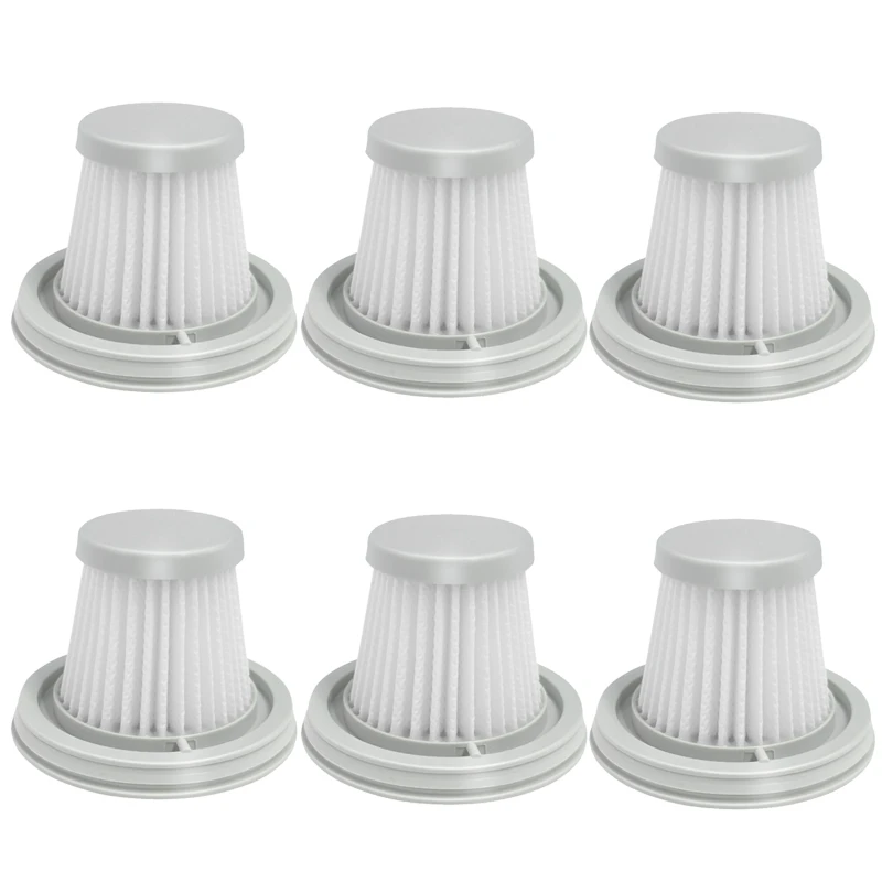 6PCS HEPA Filter for XIAOMI MIJIA Handy Vacuum Cleaner Home Car Mini Wireless Washable Filter Spare Parts Accessories