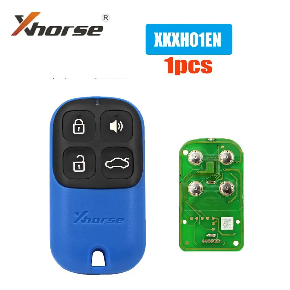 

1Pcs/Lot Xhorse XKXH01EN VVDI Wire Remote Car Key Garage Door 4 Buttons XK Series Remote Control Blue Style English Version