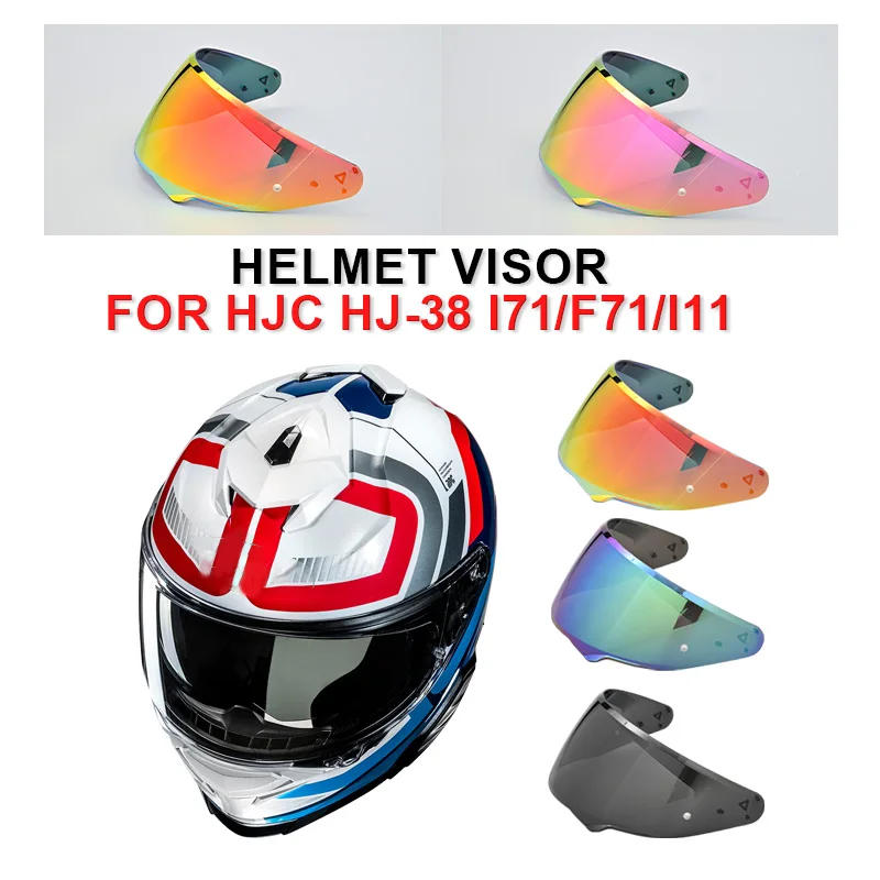Motorcycle Helmet Visor Fit for HJC HJ-38 I71 F71 I11 Anti-Scratch & UV Dustproof Windshield Motorcycle Accessories Casque Moto