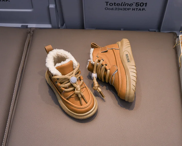 Herbst-Winter-Kinderschuhe Baby Mädchen Jungen Schneestiefel Outdoor Kleinkind Kinder Sneakers Weichsohlige Rutschfeste Plüschstiefel für Säuglinge – Detail 16