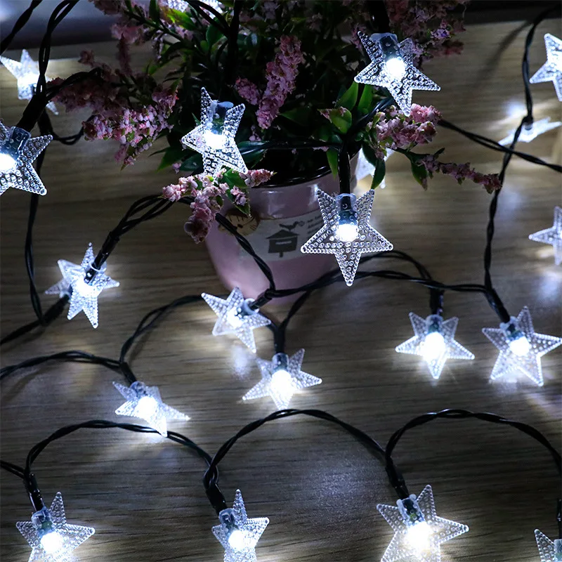 

50/100/200 Leds Stars Solar String Lights for Outdoor RGB Night Lamps Garden Decoration Lights Yard Lamps Holiday Decor 601