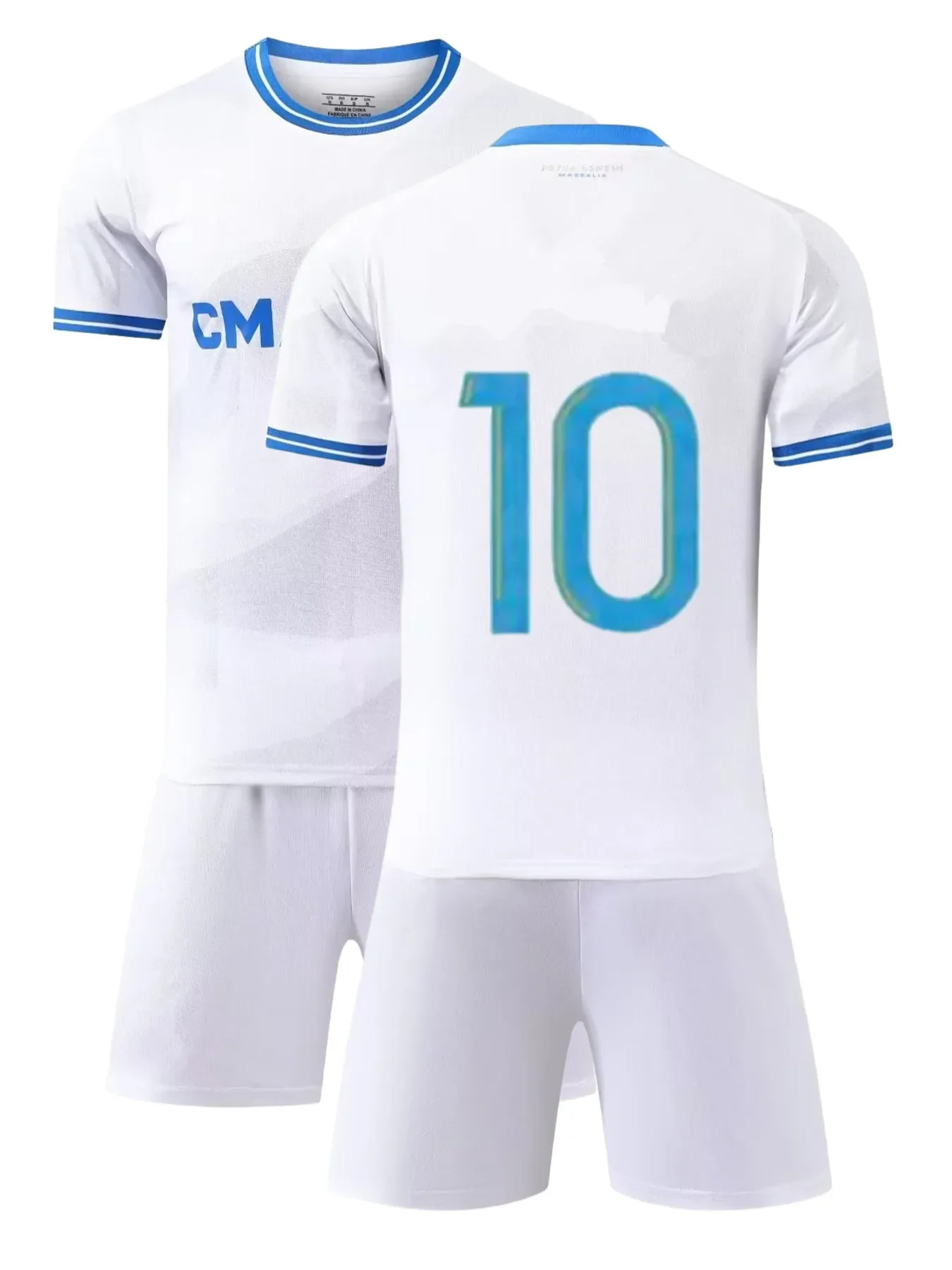 new Children\'s sports suit boy girl Marseilles Fans shirt Training wear games Shirt sport Men Kids Child Sets Jersey Kit