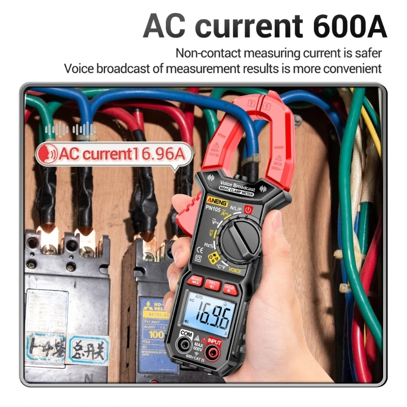 dwan Multimeter Current Resistance Capacitance Diode- NCV Hz-Duty-Cycle Meter