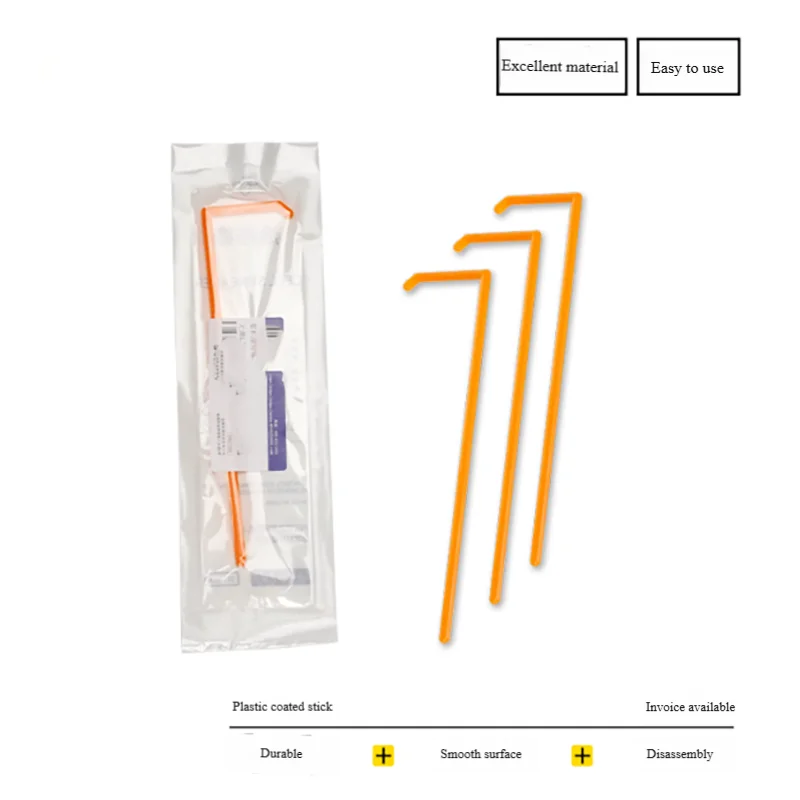Disposable L-shaped sterile plastic coating rod bacterial push scraper independent sterilization biological coating rod